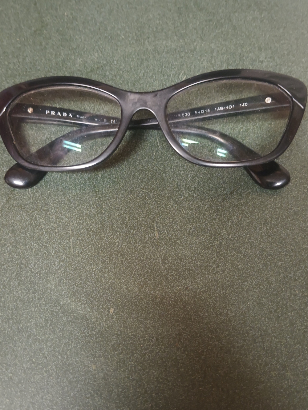 Prada Black Cat-Eye Women's Glasses Frame